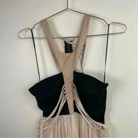 Bless'ed Are The Meek Black And Cream Status Quo Cutout Mini Dress - Picture 4 of 10